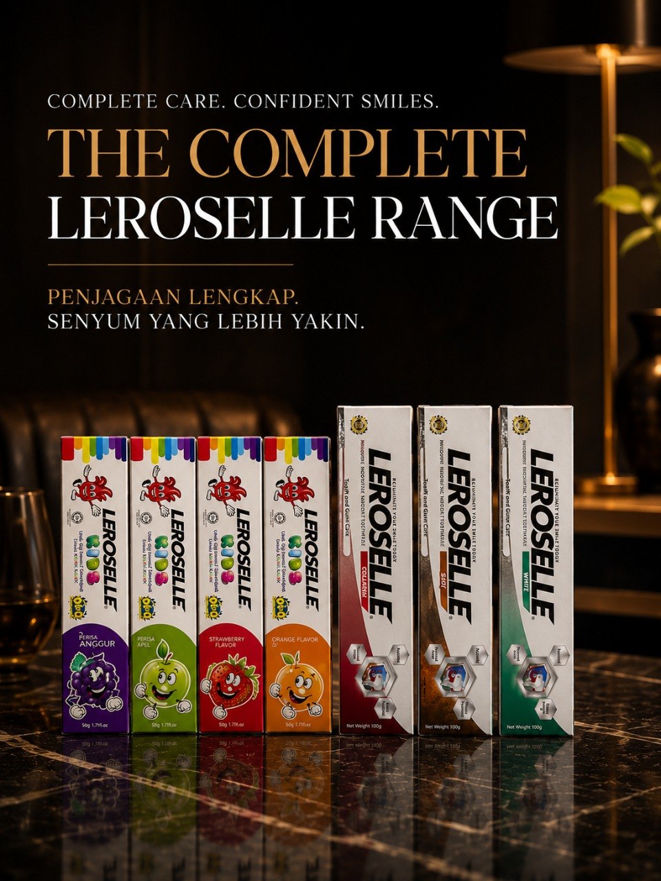 Leroselle complete care range campaign artwork