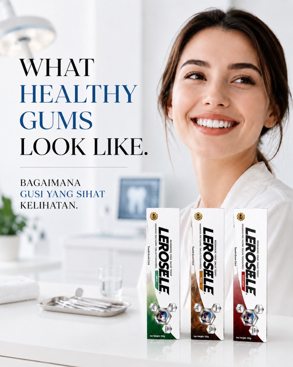 Leroselle healthy gums educational campaign