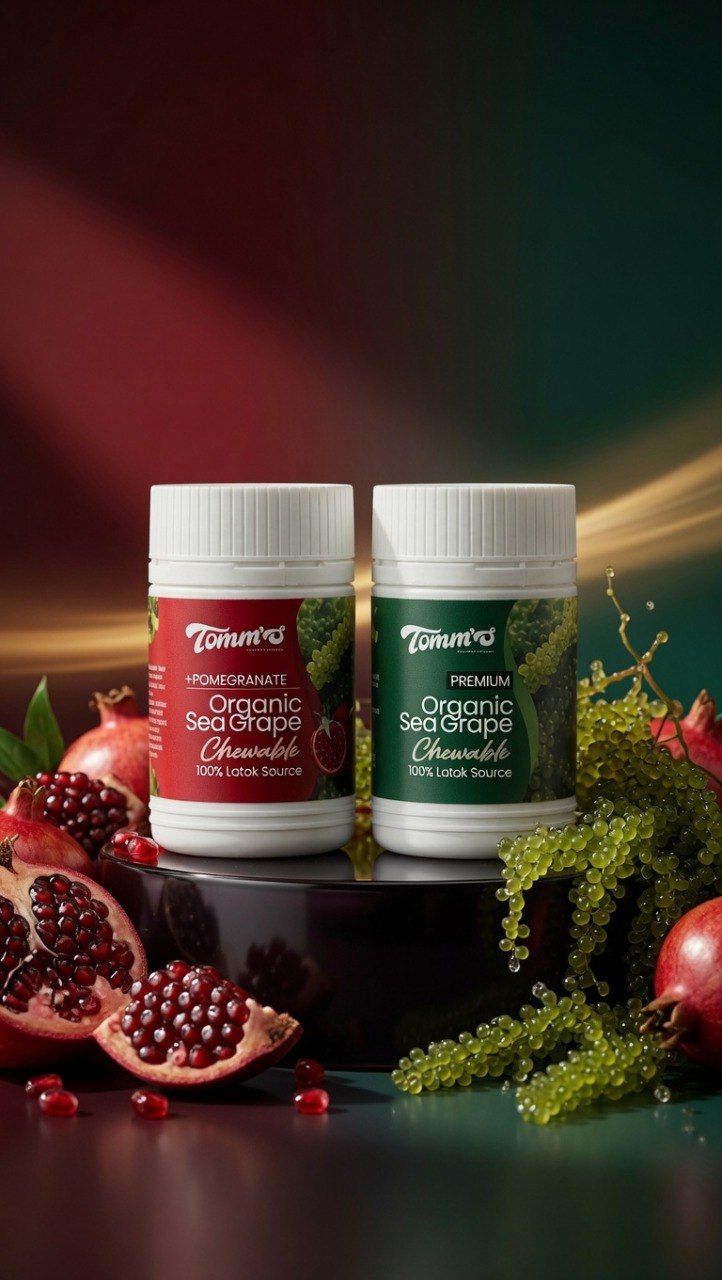 Tomm's two organic sea grape chewable variants